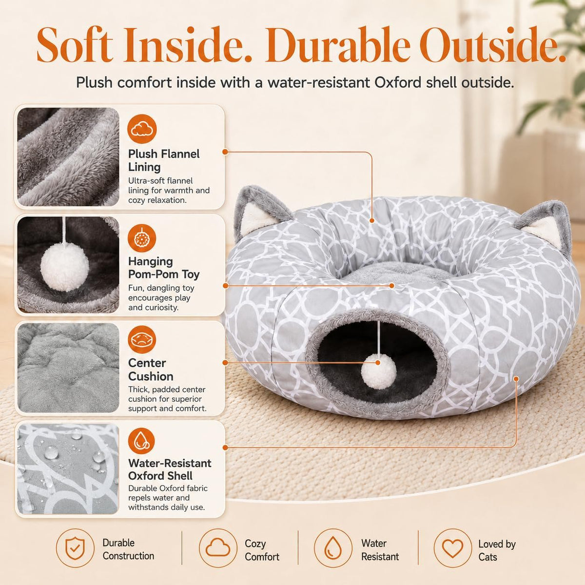 Cat Tunnel Bed – photo 6