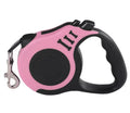 Retractable Dog Leash with Brake – Pink