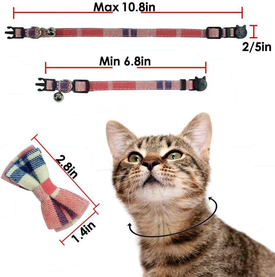 Breakaway Cat Collar with Bell & Bow Tie – photo 5