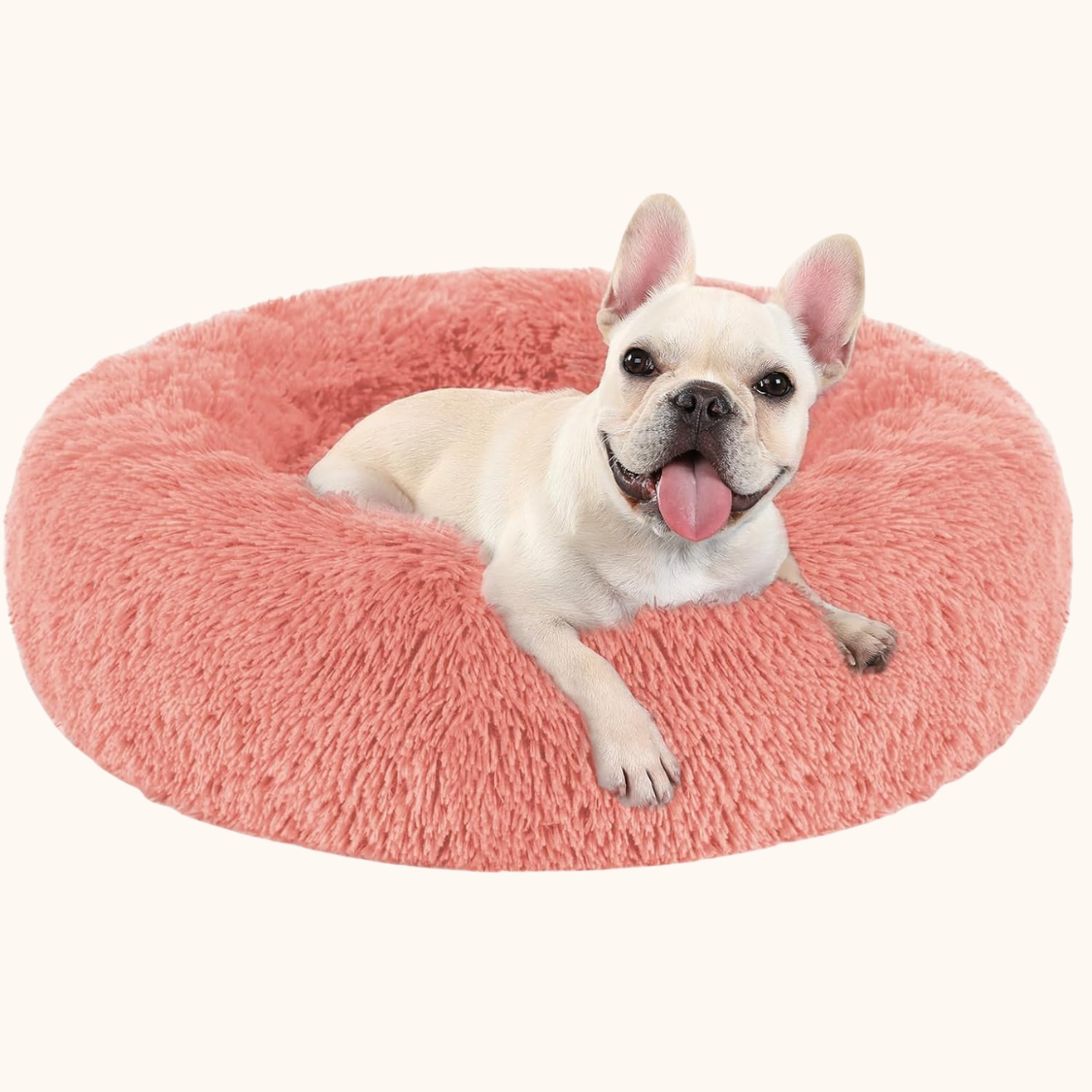 Calming Cat Bed – 23"L X 23"W X 6"Th Pink