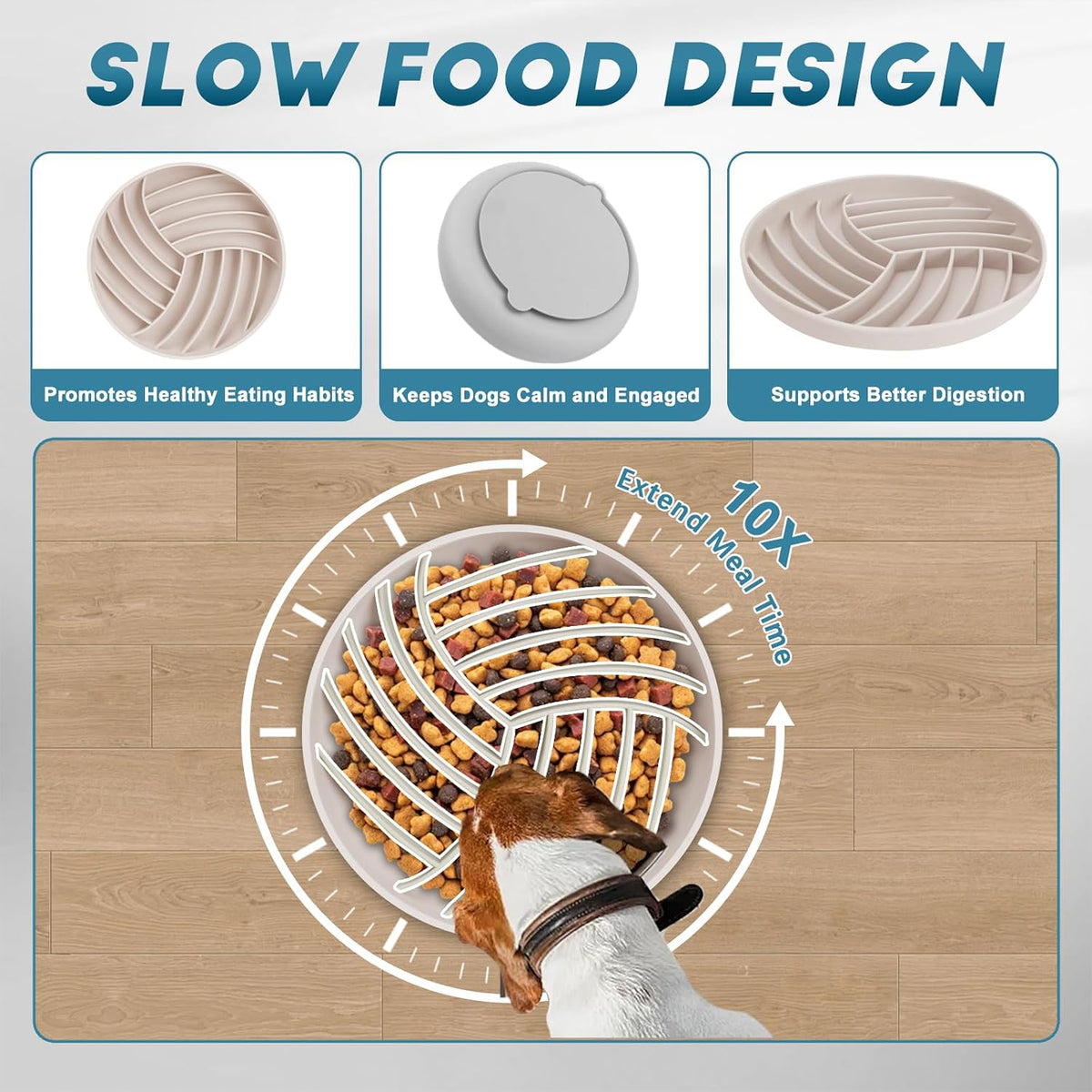 Slow Feeder Dog Bowl Set – photo 2