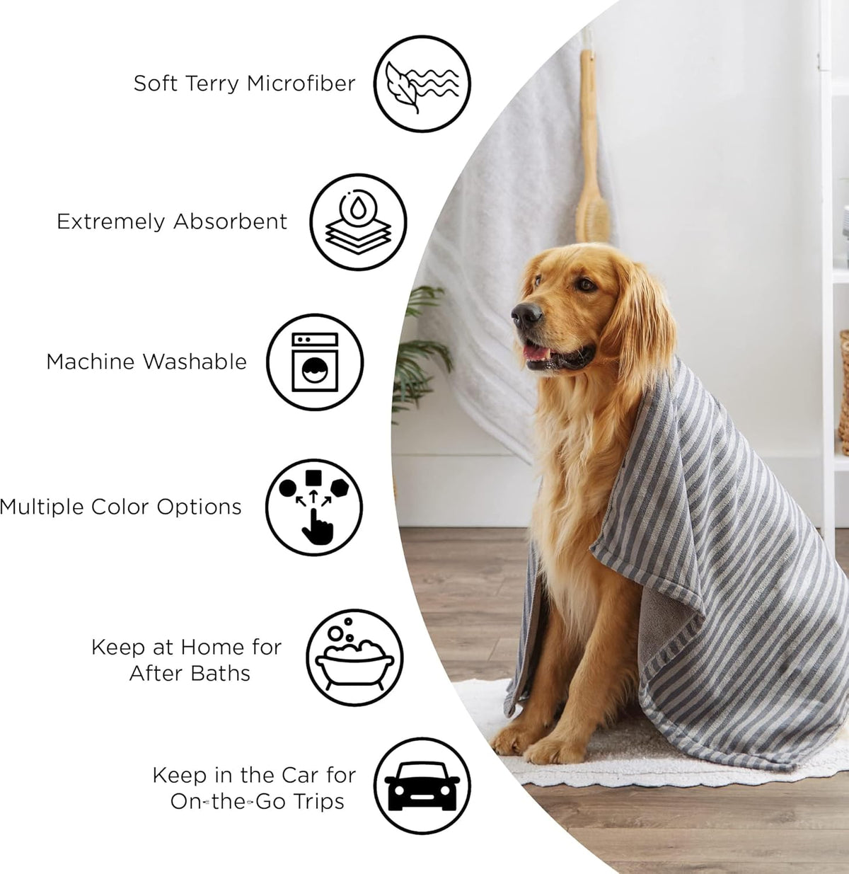 Extra Large Dog Towel – photo 4