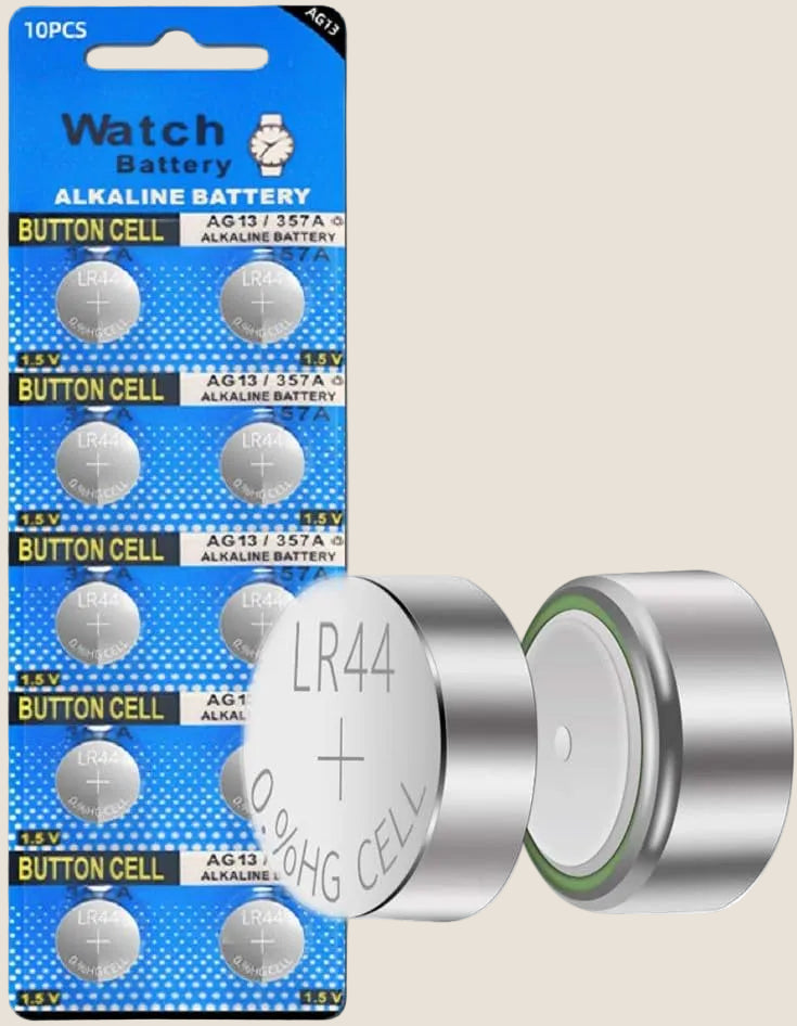 LR44 Batteries – AG13 Button Cell Batteries, 1.5V, 10 Pack