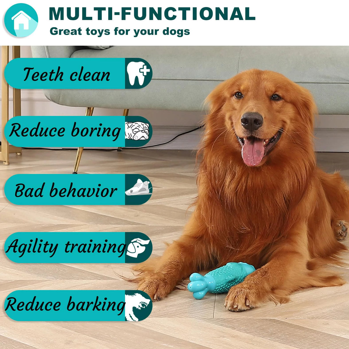 Squeaky Chew Toy for Large Dogs – photo 2