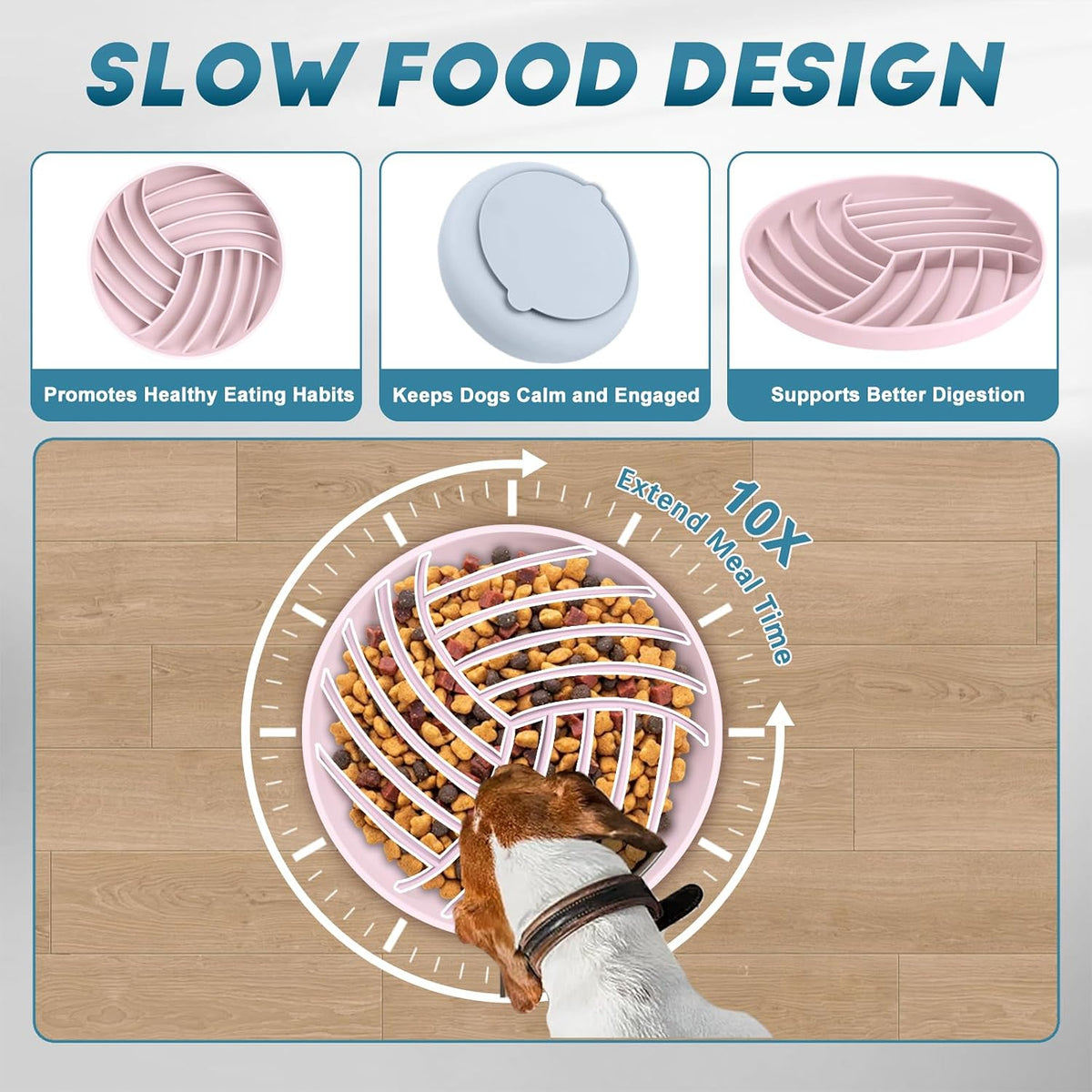 Slow Feeder Cat Bowl Set – photo 3