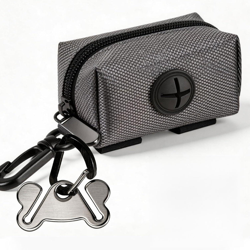 Poop Bag Holder for Leash – 1 Count (Pack Of 1) 1Pc Grey