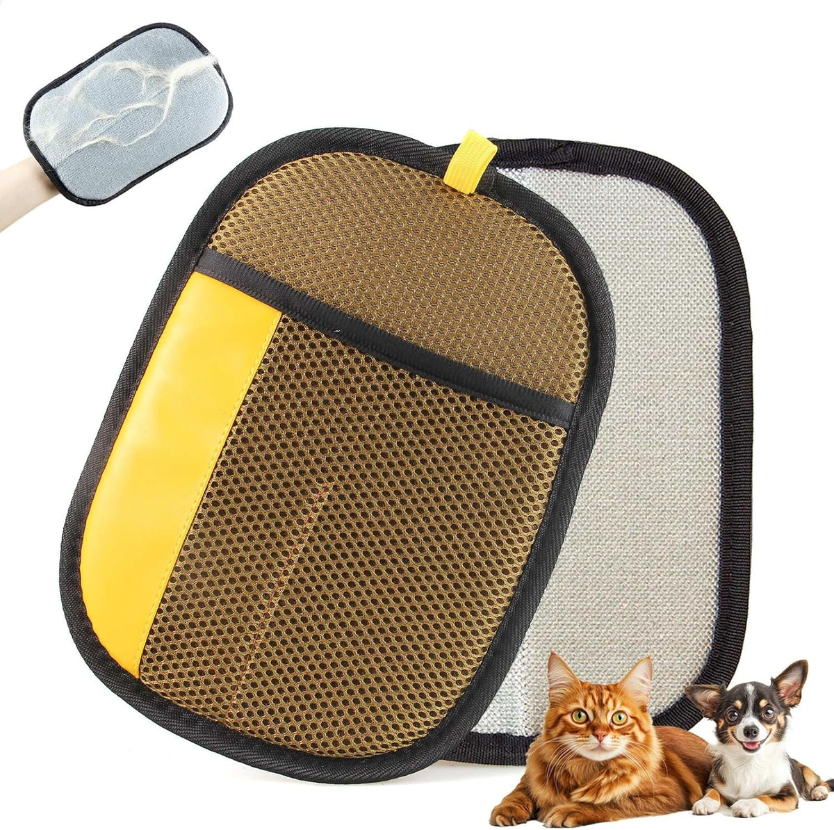 Pet Hair Removal Glove – Brown