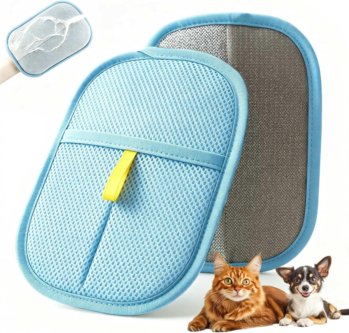 Pet Hair Removal Glove – Blue