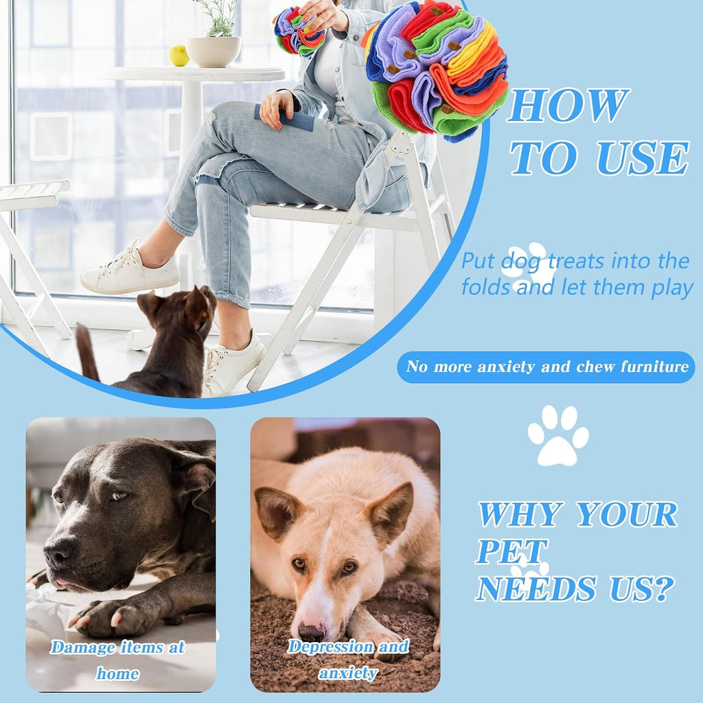 Snuffle Balls for Dogs & Cats (2-Pack) Interactive Treat Puzzle Toy – photo 5