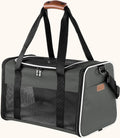 Large Pet Carrier – Foldable Soft-Sided Travel Bag for Cats & Small Dogs up to 22 lbs (Brown)