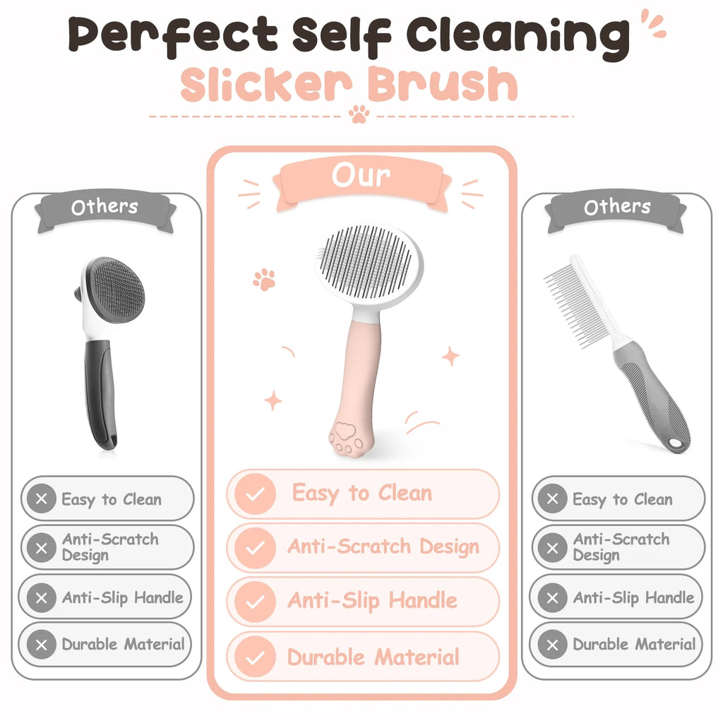 Self-Cleaning Slicker Brush – photo 9