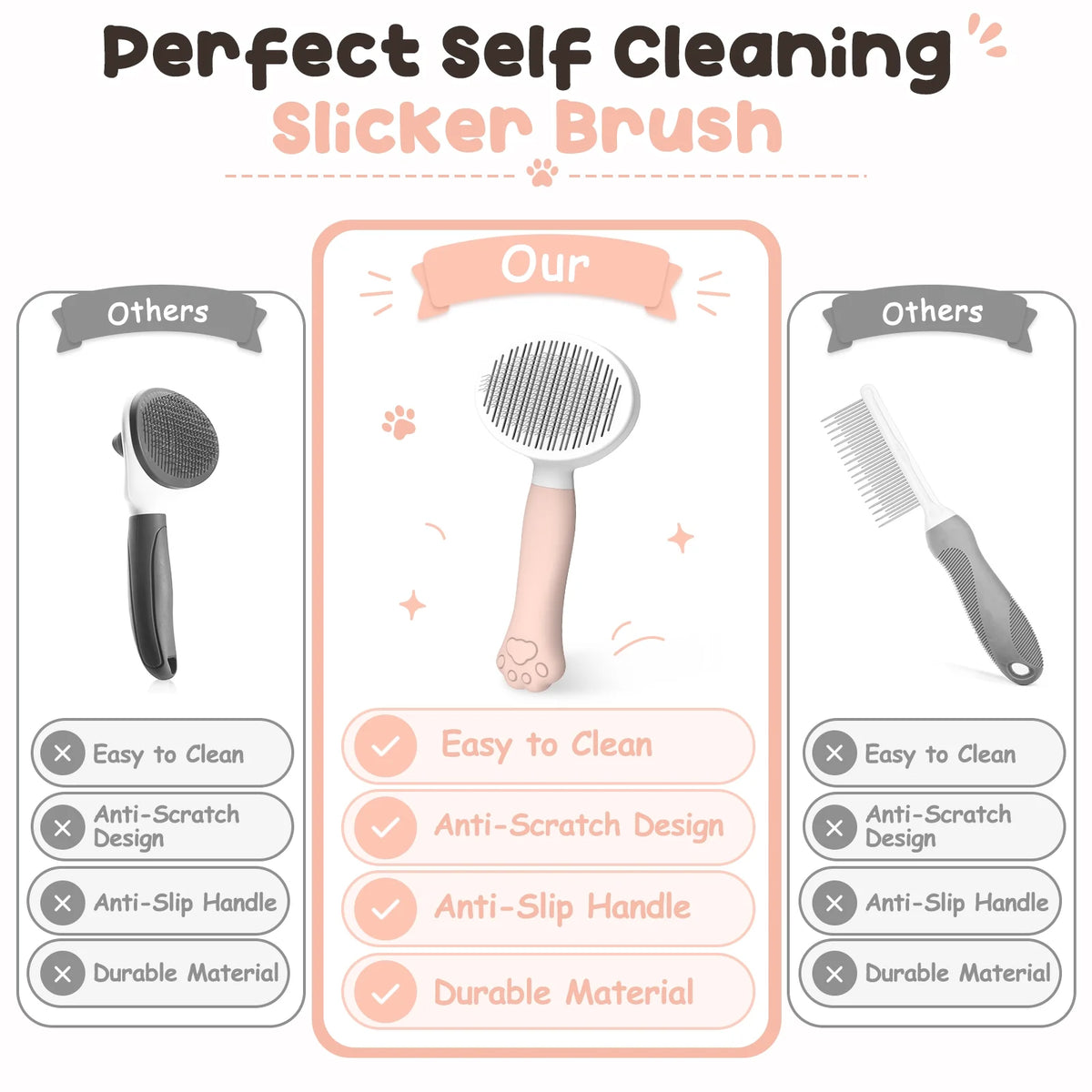 Self-Cleaning Slicker Brush – photo 9