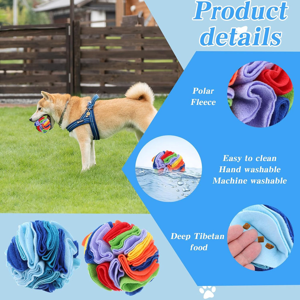 Snuffle Balls for Dogs & Cats (2-Pack) Interactive Treat Puzzle Toy – photo 4