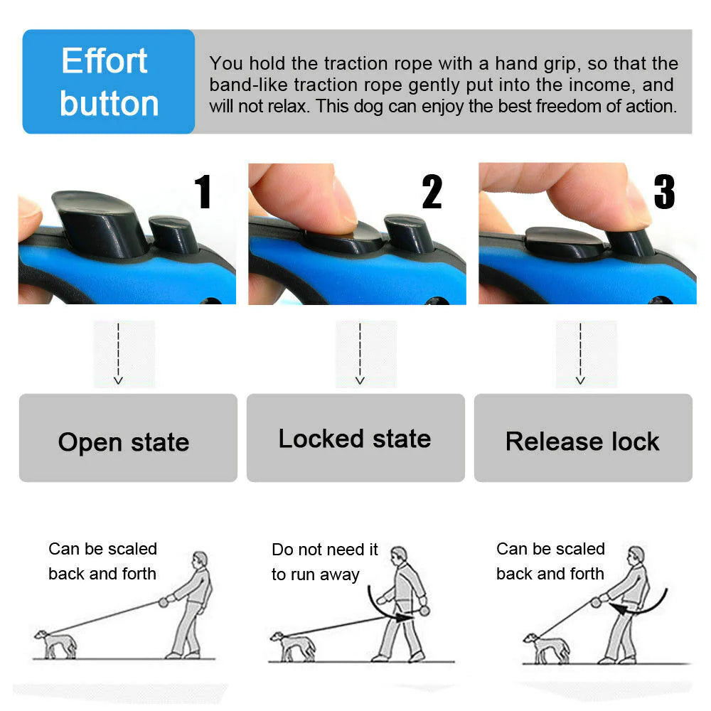 Retractable Dog Leash with Brake – photo 3