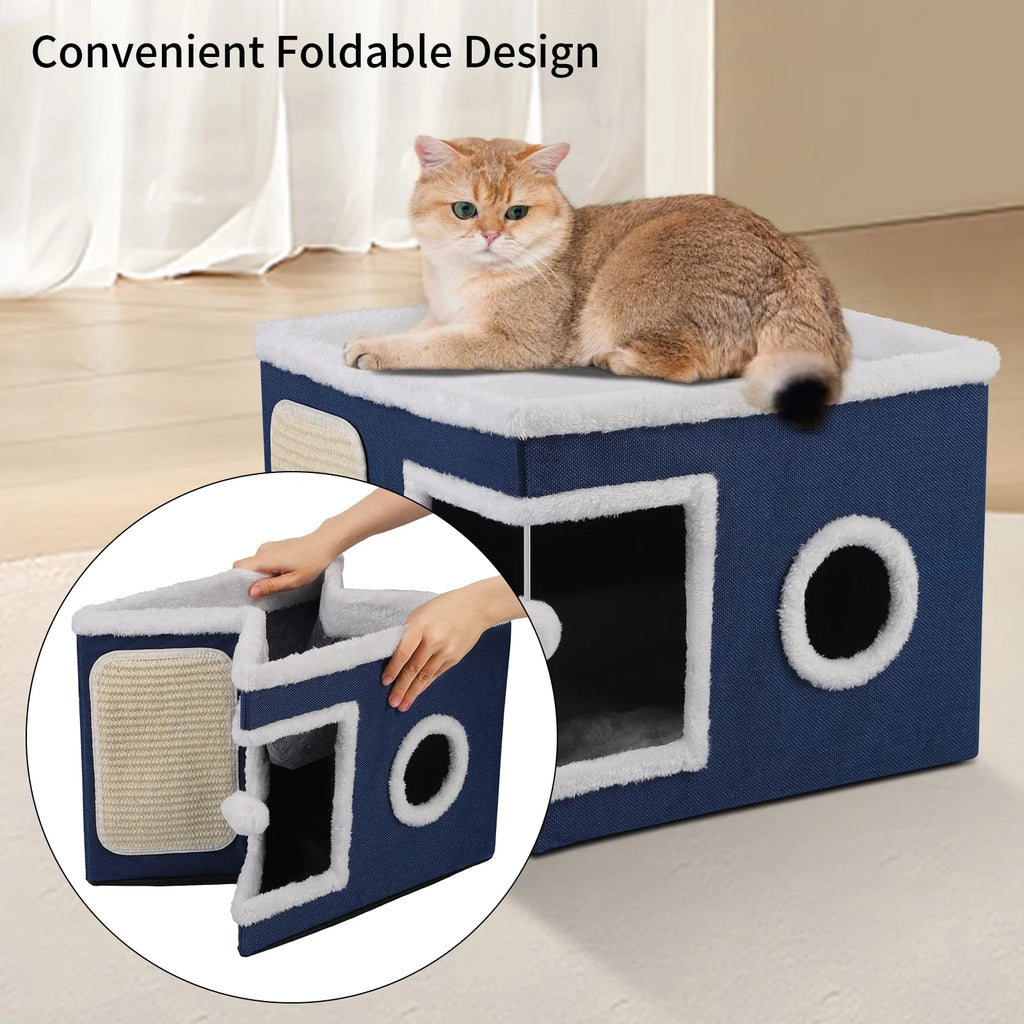 Cat Cube – Single-Storey Blue