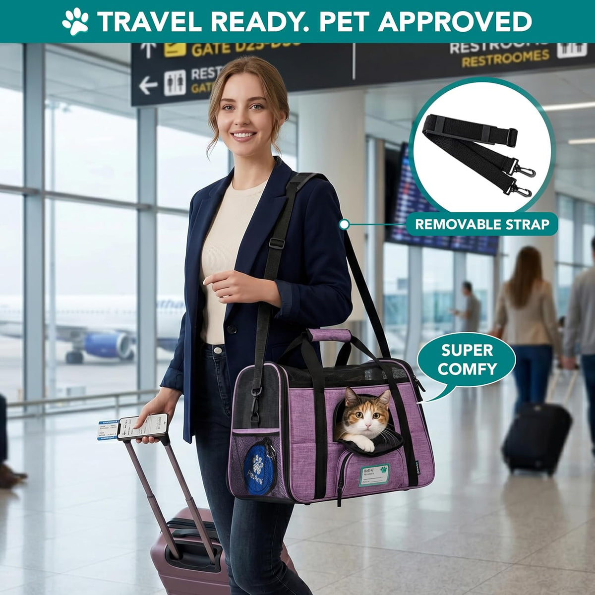 Airline Approved Dog Carrier – photo 2