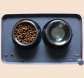 Pet Feeding Mat – Waterproof Silicone with High Lip, Non-Slip, 19" x 12"