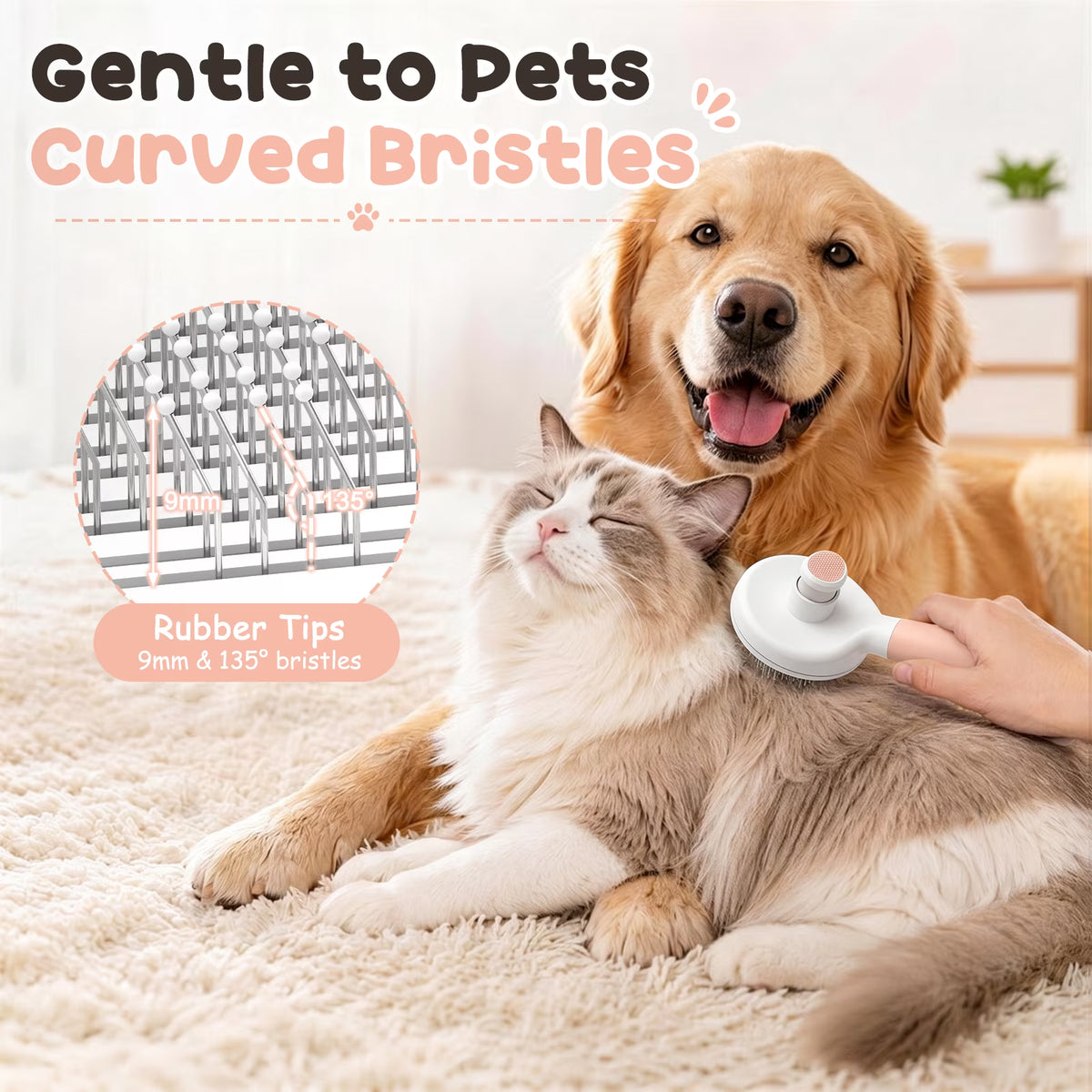 Self-Cleaning Slicker Brush – photo 3