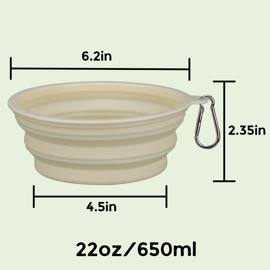 Large Collapsible Dog Bowl, 22oz – photo 4