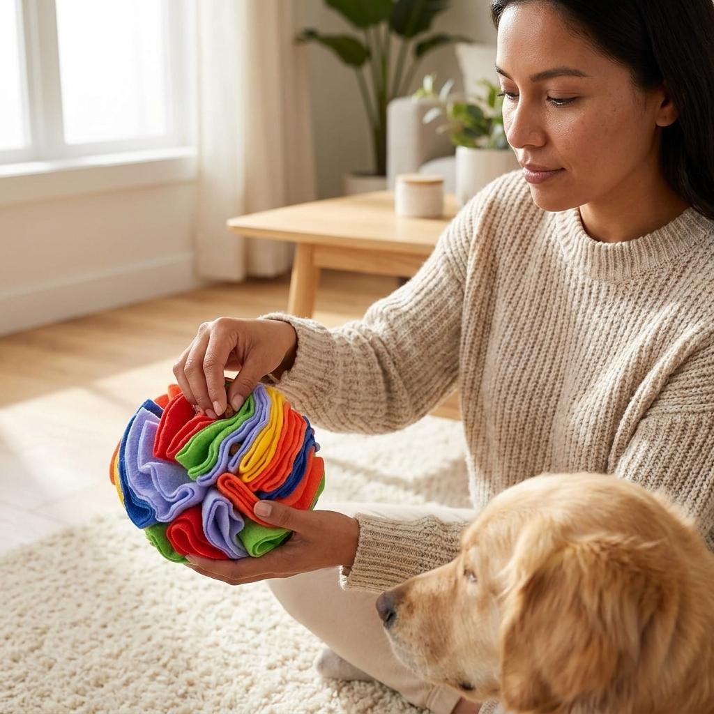 Snuffle Balls for Dogs & Cats (2-Pack) Interactive Treat Puzzle Toy – photo 2