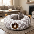 Cat Tunnel – Flexible Soft Plush Play Tube with Toy Ball, 10" x 3 Ft